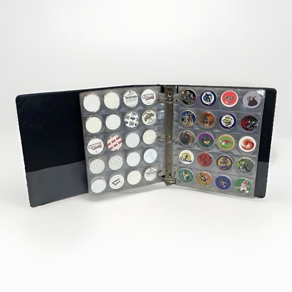 Original World Pog Federation Official Collector's Album, How To Card & 379 Pogs - Picture 2 of 13